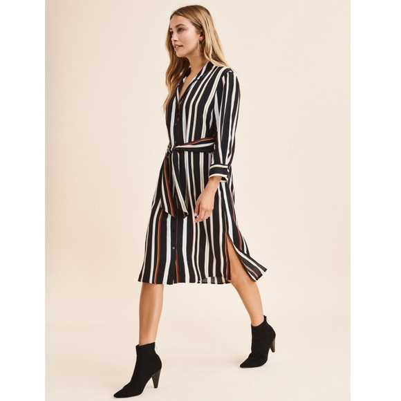 BNWOT Dynamite Shirt Dress with Sash Tie Belt. - Picture 3 of 10